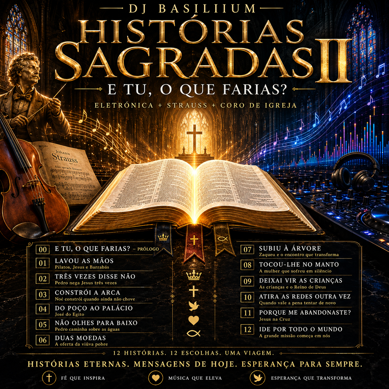 Capa do álbum Histórias Sagradas II — E Tu, O Que Farias?